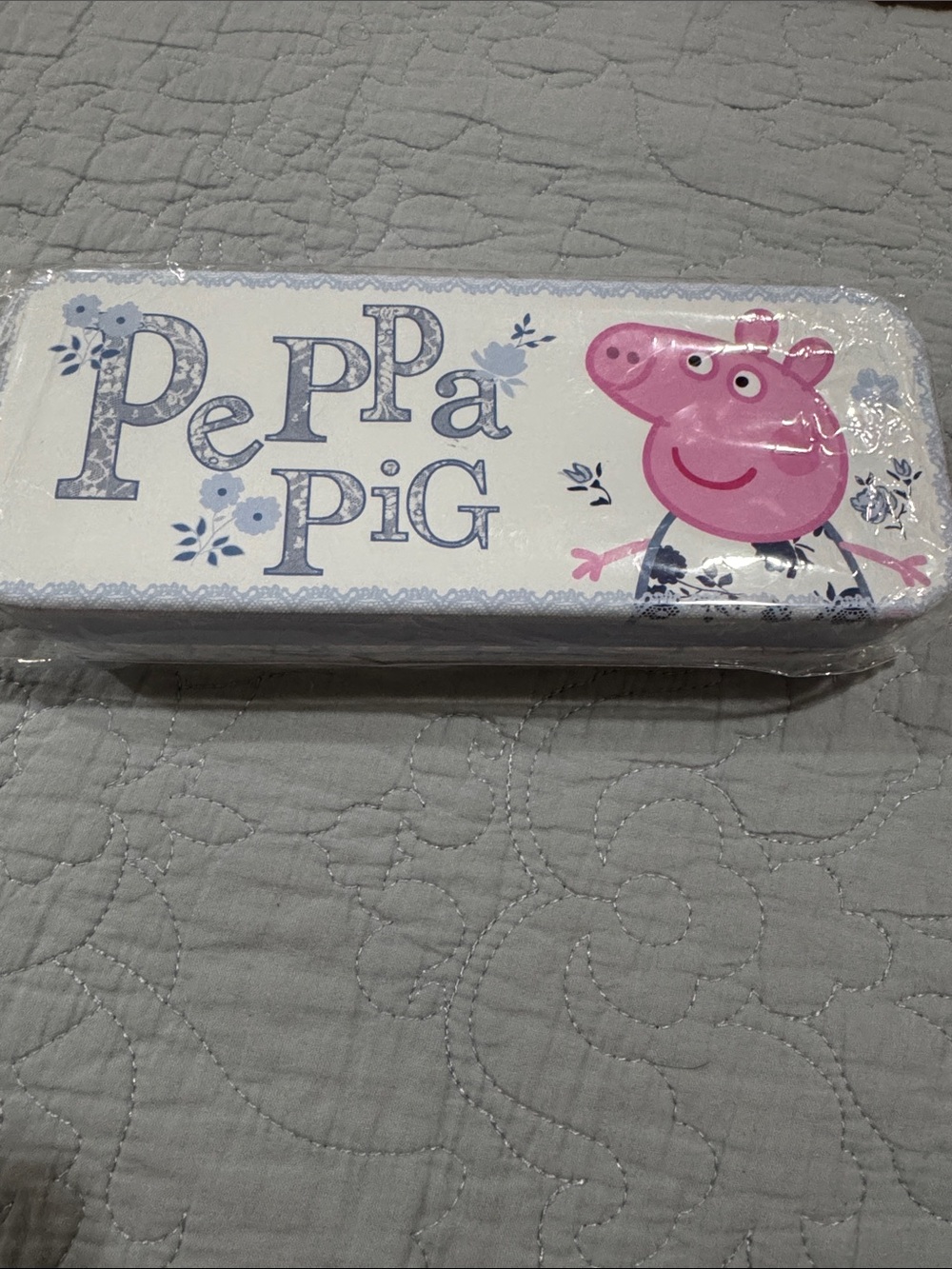 Peppa Pig Pink and White Party Pencil Tin